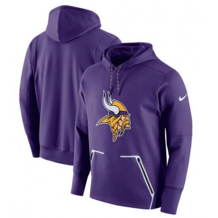 Men's Minnesota Vikings Purple Champ Drive Vapor Speed Pullover Hoodie
