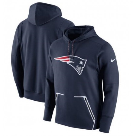 Men's New England Patriots Navy Champ Drive Vapor Speed Pullover Hoodie