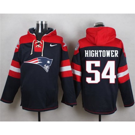 Patriots #54 Dont'a Hightower Navy Blue Player Pullover NFL Hoodie