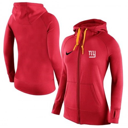 Women's New York Giants Full-Zip Performance Hoodie Red