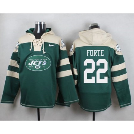 Jets #22 Matt Forte Green Player Pullover NFL Hoodie