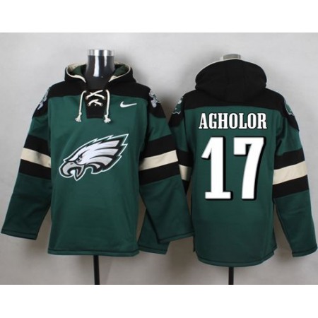 Eagles #17 Nelson Agholor Midnight Green Player Pullover NFL Hoodie