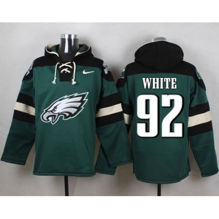 Eagles #92 Reggie White Midnight Green Player Pullover NFL Hoodie