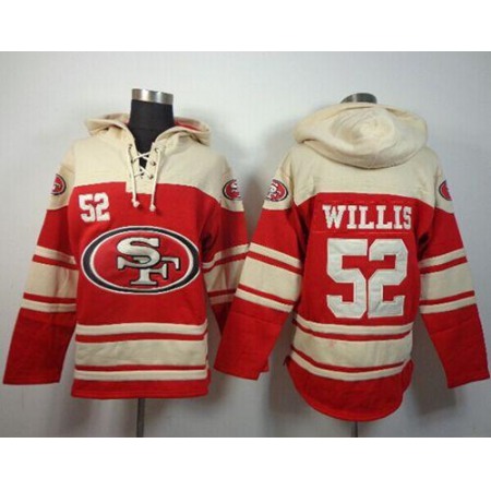 49ers #52 Patrick Willis Red Sawyer Hoodie Sweatshirt NFL Hoodie