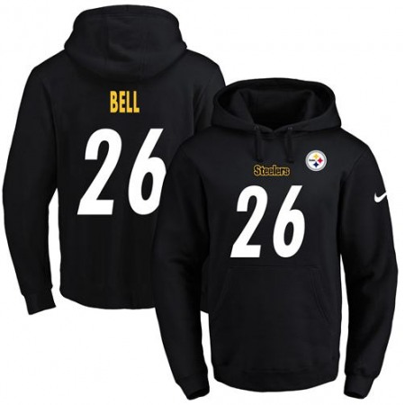 Steelers #26 Le'Veon Bell Black Name & Number Pullover NFL Hoodie