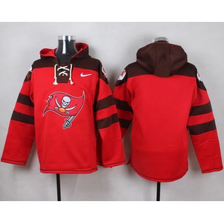 Buccaneers Blank Red Player Pullover NFL Hoodie