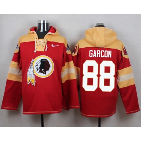 Redskins #88 Pierre Garcon Burgundy Red Player Pullover NFL Hoodie