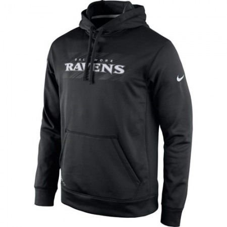 Baltimore Ravens KO Speed Wordmark Performance Hoodie Black