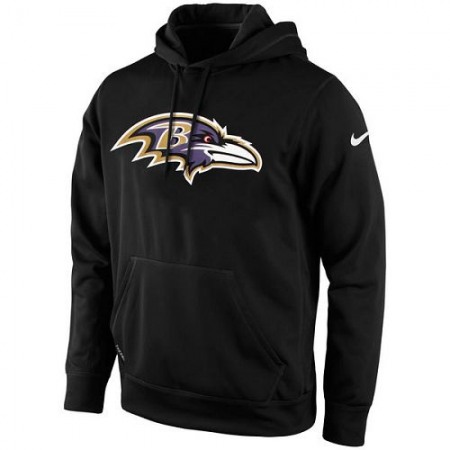 Men's Baltimore Ravens Black KO Logo Essential Hoodie