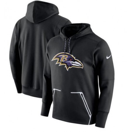 Men's Baltimore Ravens Black Champ Drive Vapor Speed Pullover Hoodie