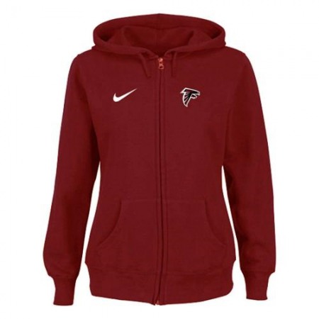 Women's Atlanta Falcons Ladies Tailgater Full Zip Hoodie Red