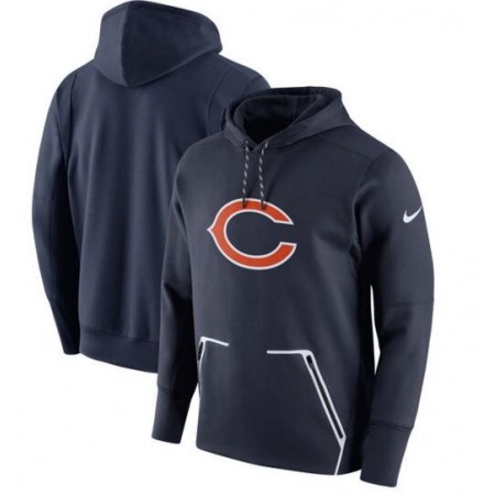 Men's Chicago Bears Navy Champ Drive Vapor Speed Pullover Hoodie