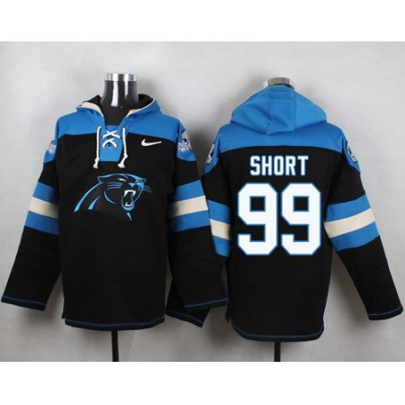 Panthers #99 Kawann Short Black Player Pullover NFL Hoodie
