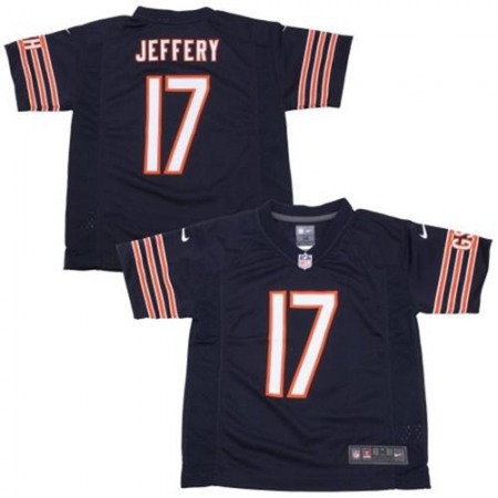 Toddler Bears #17 Alshon Jeffery Navy Blue Team Color Stitched NFL Elite Jersey