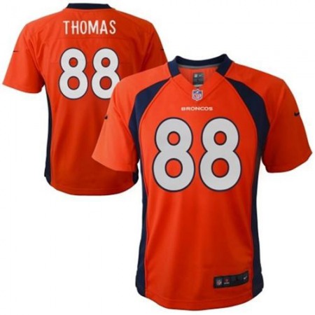 Toddler Broncos #88 Demaryius Thomas Orange Team Color Stitched NFL Elite Jersey