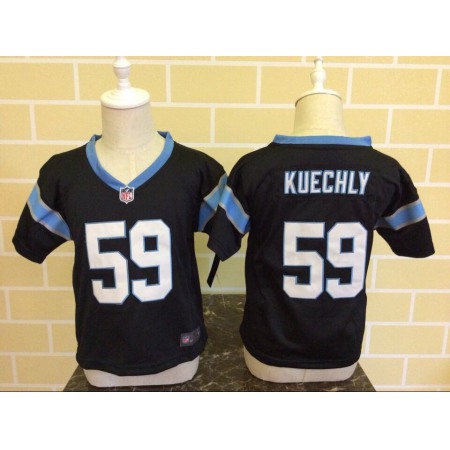 Toddler Carolina Panthers #59 Luke Kuechly Black Stitched NFL Jersey
