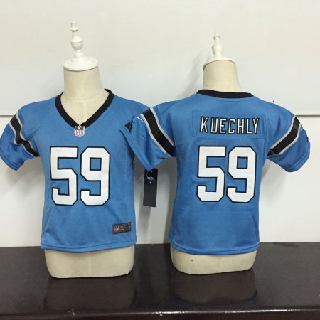 Toddler Carolina Panthers #59 Luke Kuechly Light Blue Stitched NFL Jersey