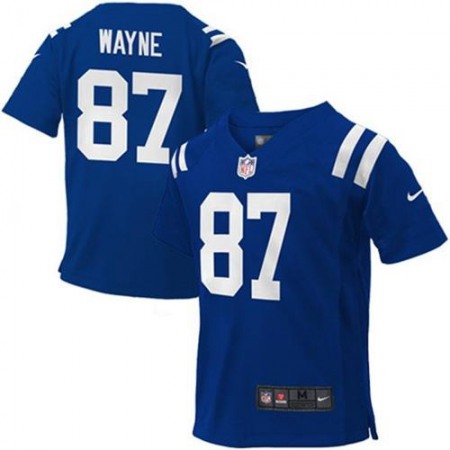 Toddler Colts #87 Reggie Wayne Royal Blue Team Color Stitched NFL Elite Jersey