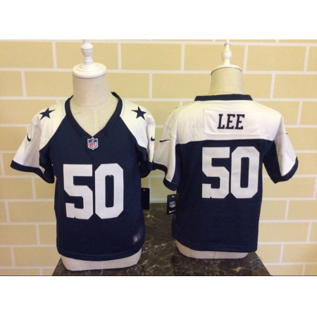 Toddler Dallas Cowboys #50 Sean Lee Blue Thanksgiving Stitched NFL Jersey