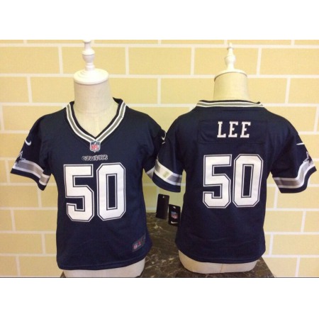 Toddler Dallas Cowboys #50 Sean Lee Navy Blue Stitched NFL Jersey