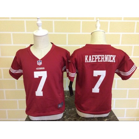 Toddler San Francisco 49ers #7 Colin Kaepernick Red Stitched NFL Jersey