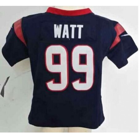 Toddler Texans #99 J.J. Watt Navy Blue Team Color Stitched NFL Elite Jersey