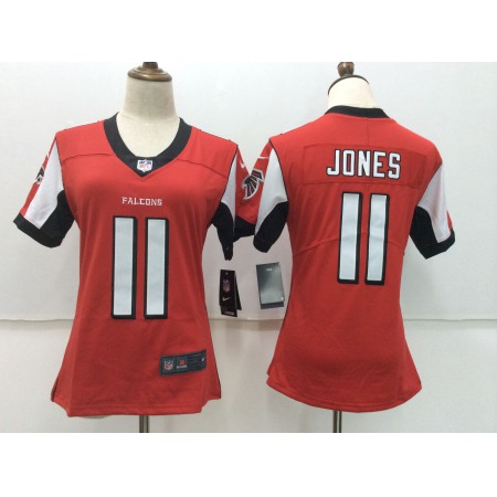 Women's Atlanta Falcons #11 Julio Jones Red Vapor Untouchable Player Limited Stitched NFL Jersey