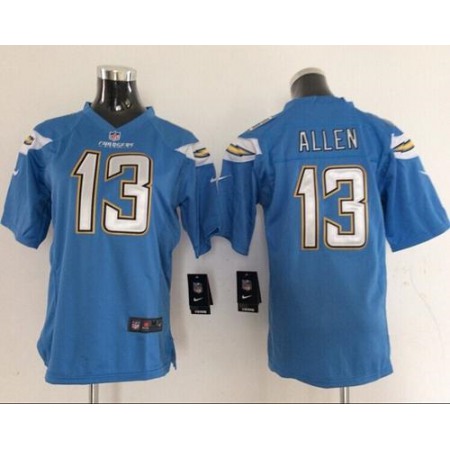 Chargers #13 Keenan Allen Electric Blue Alternate Women's Stitched NFL New Elite Jersey