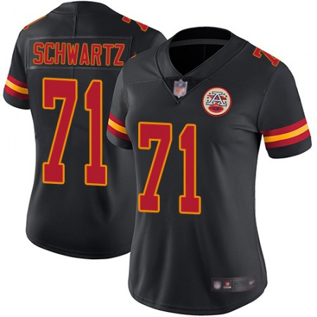 Women's Kansas City Chiefs #71 Schwart Black Vapor Untouchable Stitched NFL Jersey(Run Small)