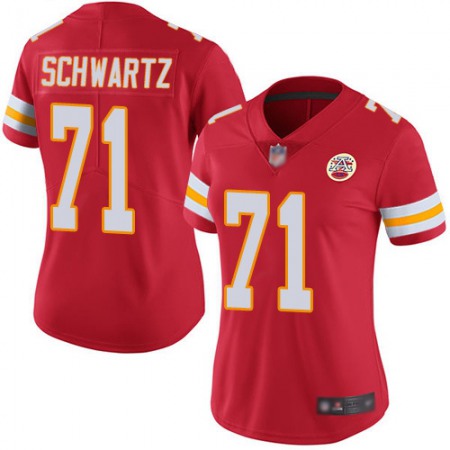Women's Kansas City Chiefs #71 Schwart Red Vapor Untouchable Stitched NFL Jersey(Run Small)