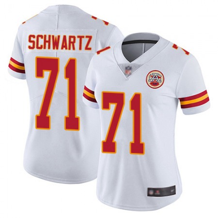 Women's Kansas City Chiefs #71 Schwart White Vapor Untouchable Stitched NFL Jersey(Run Small)