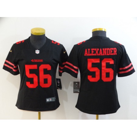 Women's NFL San Francisco 49ers #56 Kwon Alexander Black Vapor Untouchable Limited Stitched Jersey(Run Small)