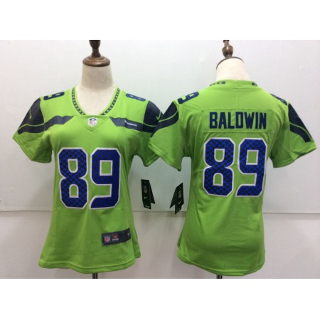 Women's Seattle Seahawks #89 Doug Baldwin Green Untouchable Limited Stitched NFL Jersey