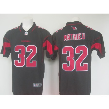 Men's Arizona Cardinals #32 Tyrann Mathieu Black Limited Rush Stitched NFL Jersey