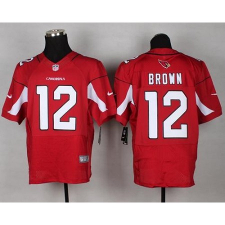 Cardinals #12 John Brown Red Team Color Men's Stitched NFL Elite Jersey