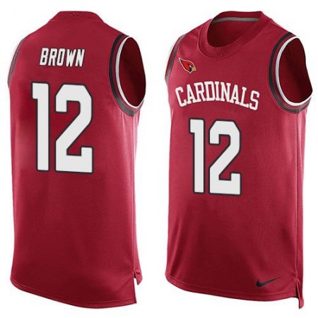 Cardinals #12 John Brown Red Team Color Men's Stitched NFL Limited Tank Top Jersey