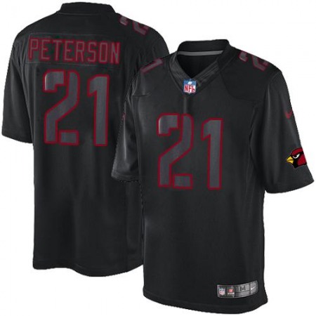 Cardinals #21 Patrick Peterson Black Men's Stitched NFL Impact Limited Jersey