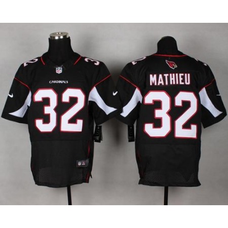 Cardinals #32 Tyrann Mathieu Black Alternate Men's Stitched NFL Elite Jersey