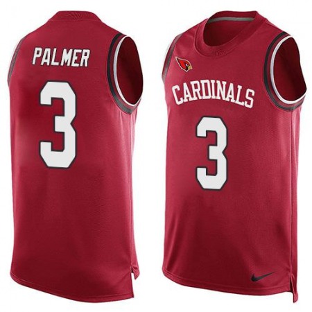 Cardinals #3 Carson Palmer Red Team Color Men's Stitched NFL Limited Tank Top Jersey