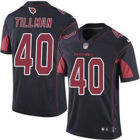 Cardinals #40 Pat Tillman Black Men's Stitched NFL Limited Rush Jersey