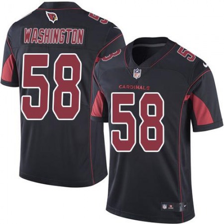 Cardinals #58 Daryl Washington Black Men's Stitched NFL Limited Rush Jersey