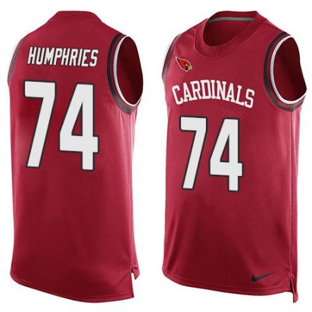 Cardinals #74 D.J. Humphries Red Team Color Men's Stitched NFL Limited Tank Top Jersey