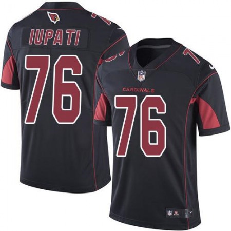 Cardinals #76 Mike Iupati Black Men's Stitched NFL Limited Rush Jersey