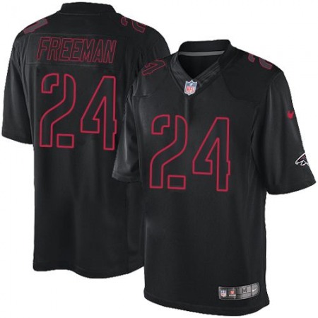 Falcons #24 Devonta Freeman Black Men's Stitched NFL Impact Limited Jersey