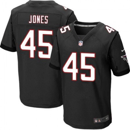 Falcons #45 Deion Jones Black Alternate Men's Stitched NFL Elite Jersey