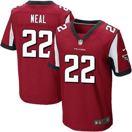 Falcons #22 Keanu Neal Red Team Color Men's Stitched NFL Elite Jersey