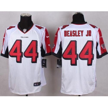 Falcons #44 Vic Beasley Jr White Men's Stitched NFL Elite Jersey