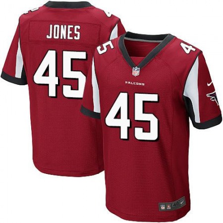 Falcons #45 Deion Jones Red Team Color Men's Stitched NFL Elite Jersey