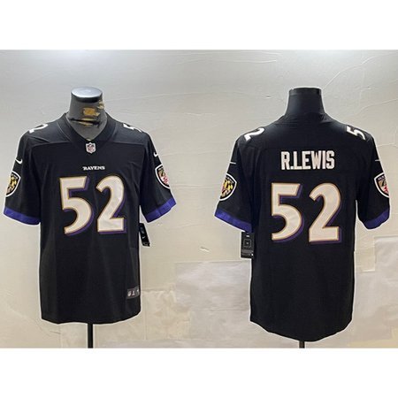 Men's Baltimore Ravens #52 Ray Lewis Black Vapor Untouchable Limited NFL Jersey