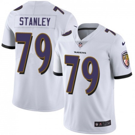 Men's Baltimore Ravens #79 Ronnie Stanley White Vapor Untouchable Limited Stitched NFL Jersey